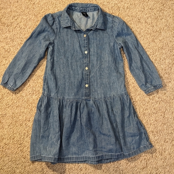 GAP Kids Casual Blue Denim Dress - Picture 1 of 7